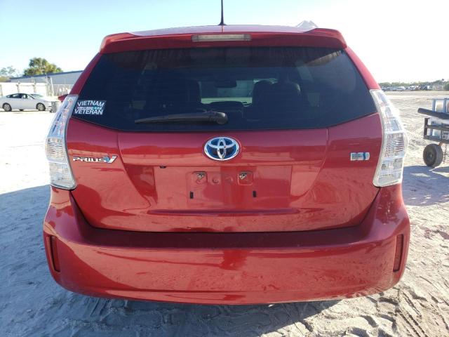 JTDZN3EU1C3037065 - 2012 TOYOTA PRIUS V RED photo 6