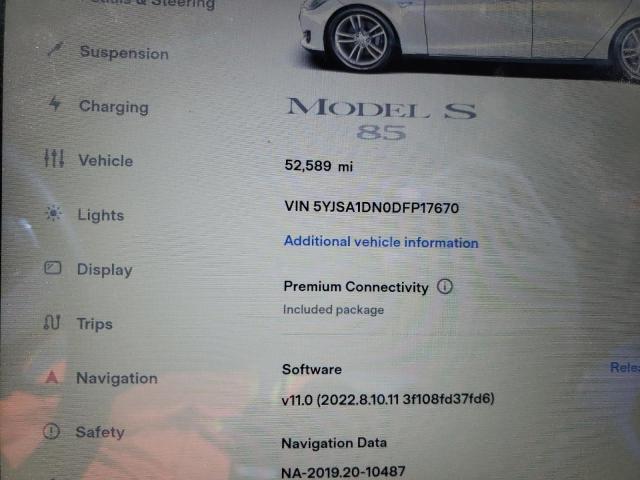 5YJSA1DN0DFP17670 - 2013 TESLA MODEL S თეთრი ფოტო 12