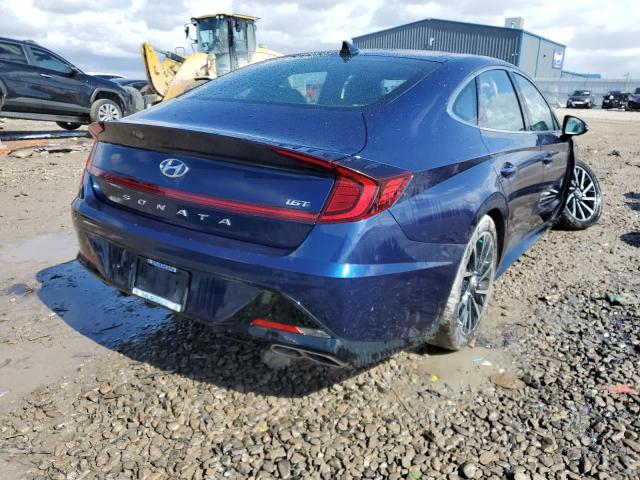 5NPEJ4J29LH042295 - 2020 HYUNDAI SONATA SEL PLUS BLUE photo 3