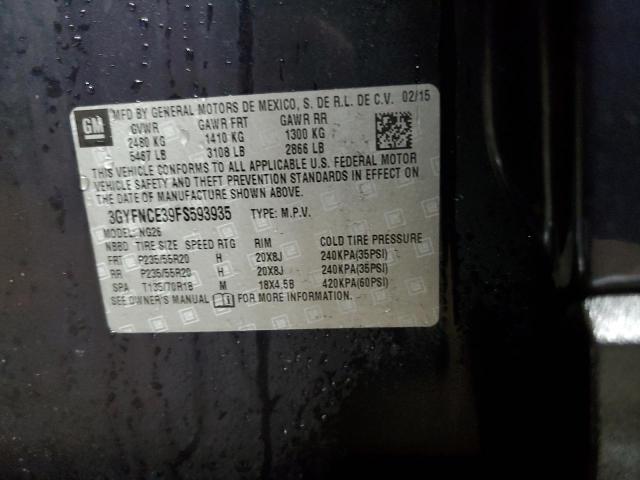 3GYFNCE39FS593935 - 2015 CADILLAC SRX PERFORMANCE COLLECTION Bleu photo 13