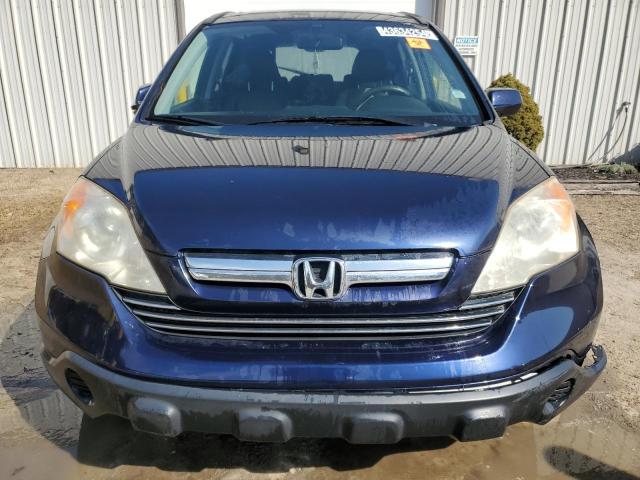 JHLRE48727C023292 - 2007 HONDA CR-V EXL BLUE photo 5