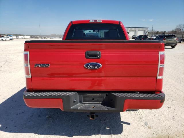 1FTEX1CW1AKB70817 - 2010 FORD F150 SUPER CAB RED photo 6