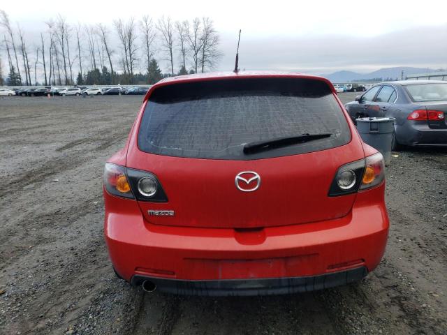 JM1BK143561517357 - 2006 MAZDA 3 HATCHBACK RED photo 6