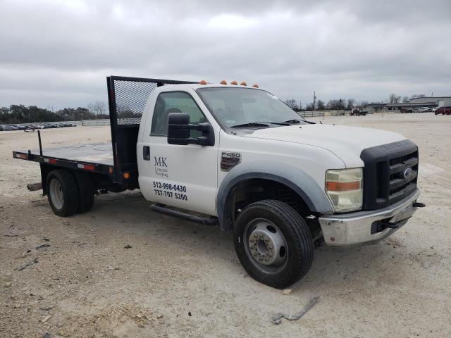 1FDXF46R88EB83555 - 2008 FORD F450 SUPER DUTY WHITE photo 4