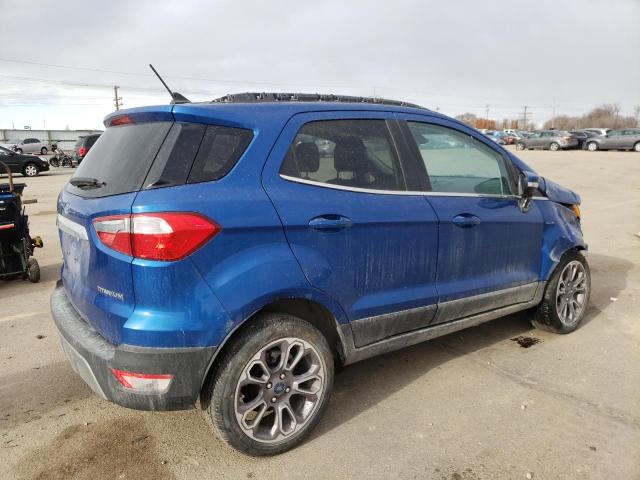 MAJ3S2KEXMC401545 - 2021 FORD ECOSPORT TITANIUM BLUE photo 3