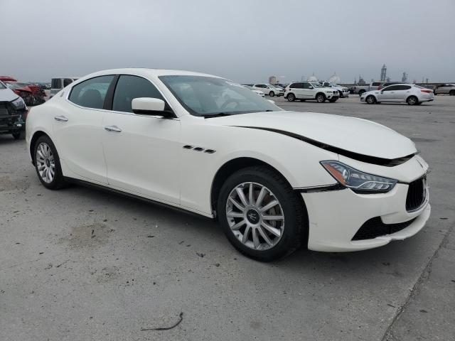 ZAM57XSA7E1098313 - 2014 MASERATI GHIBLI WHITE photo 4