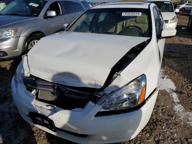 1HGCM66505A070060 - 2005 HONDA ACCORD EX WHITE photo 5