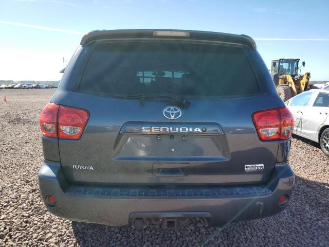 5TDBY64A58S017022 - 2008 TOYOTA SEQUOIA SR5 CHARCOAL photo 6