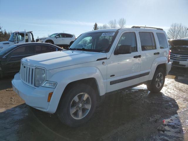 1J8GN28K78W196182 - 2008 JEEP LIBERTY SPORT WHITE photo 1