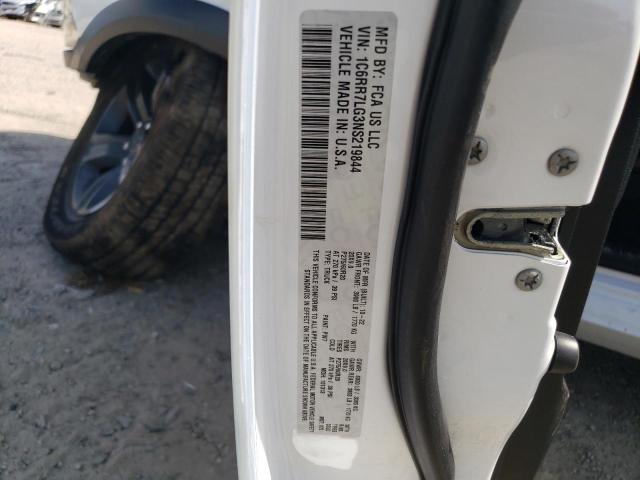 1C6RR7LG3NS219844 - 2022 RAM 1500 CLASS SLT თეთრი ფოტო 12