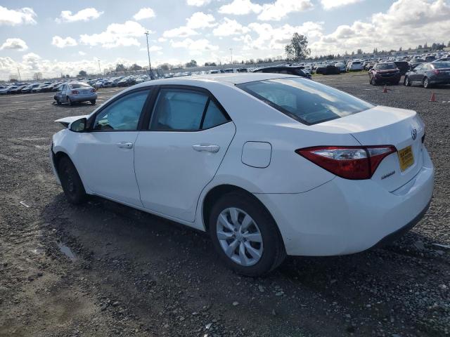 5YFBURHE0FP340250 - 2015 TOYOTA COROLLA L WHITE photo 2