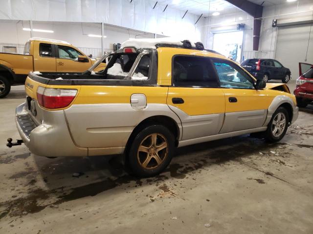 4S4BT62C537111922 - 2003 SUBARU BAJA SPORT YELLOW photo 3