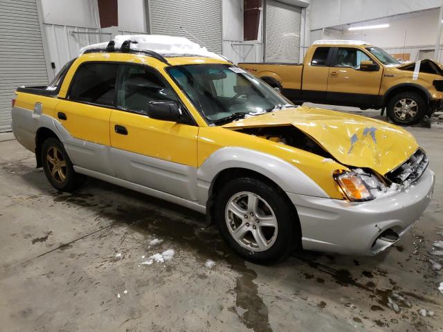 4S4BT62C537111922 - 2003 SUBARU BAJA SPORT YELLOW photo 4