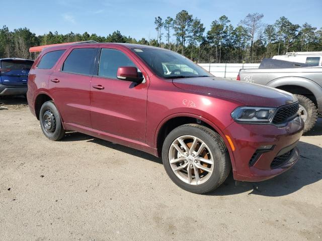 1C4RDJDG1NC219385 - 2022 DODGE DURANGO GT RED photo 4