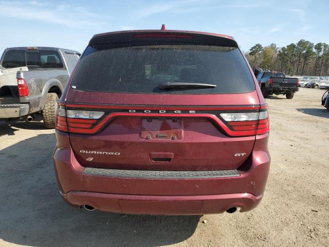 1C4RDJDG1NC219385 - 2022 DODGE DURANGO GT RED photo 6