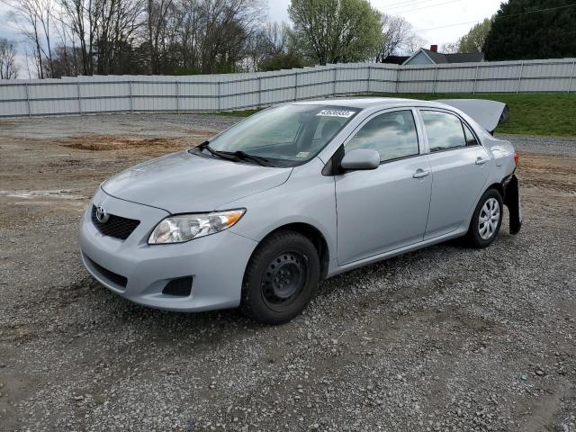 1NXBU4EE7AZ333052 - 2010 TOYOTA COROLLA BASE SILVER photo 1