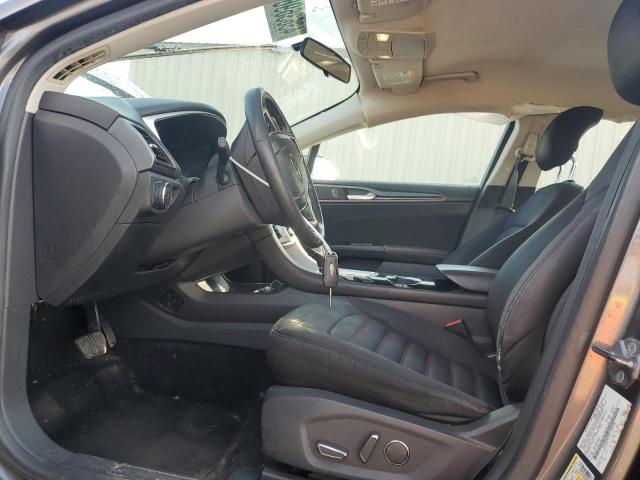 1FA6P0H7XE5399586 - 2014 FORD FUSION SE GRAY photo 7