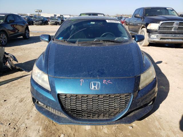 JHMZF1D63DS002229 - 2013 HONDA CR-Z EX BLUE photo 5