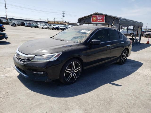 1HGCR3F99GA016942 - 2016 HONDA ACCORD TOURING BLACK photo 1