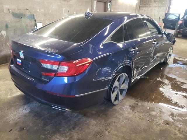 1HGCV1F91JA029093 - 2018 HONDA ACCORD TOURING BLUE photo 3