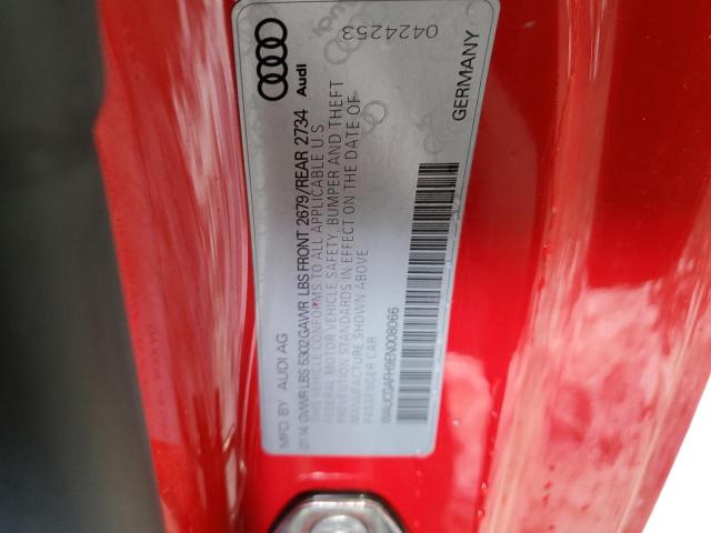 WAUCGAFH9EN008066 - 2014 AUDI S5 PREMIUM PLUS 红色 照片 12