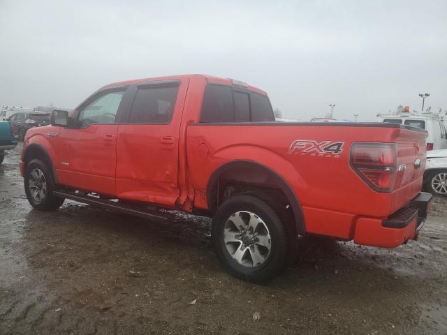 1FTFW1ET5CFC73633 - 2012 FORD F150 SUPERCREW RED photo 2