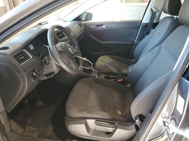 3VW1K7AJ3EM295532 - 2014 VOLKSWAGEN JETTA BASE GRAY photo 7