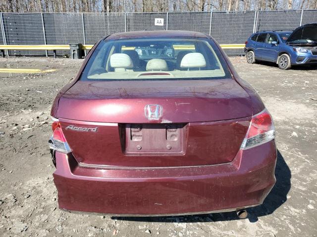 1HGCP2F35AA171152 - 2010 HONDA ACCORD LX BURGUNDY photo 6