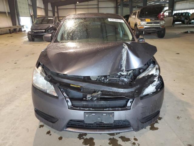 3N1AB7APXEL667237 - 2014 NISSAN SENTRA S GRAY photo 5