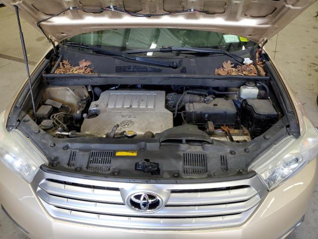 5TDBK3EHXCS118576 - 2012 TOYOTA HIGHLANDER BASE GOLD photo 12