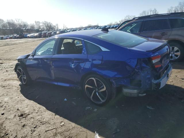 1HGCV1F38MA087735 - 2021 HONDA ACCORD SPORT BLUE photo 2