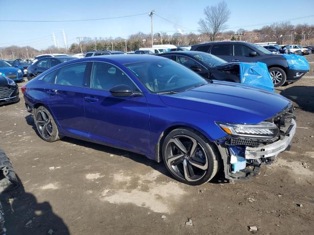 1HGCV1F38MA087735 - 2021 HONDA ACCORD SPORT BLUE photo 4