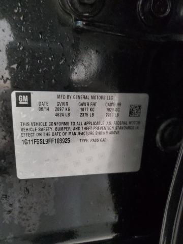 1G11F5SL9FF103925 - 2015 CHEVROLET MALIBU LTZ 黑色 照片 12