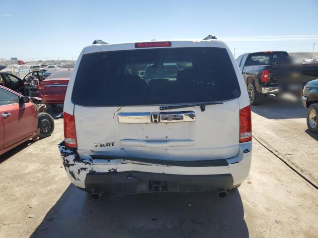 5FNYF3H69AB021489 - 2010 HONDA PILOT EXL WHITE photo 6