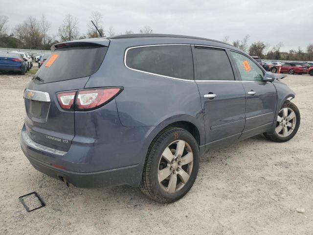 1GNKVJKDXEJ293768 - 2014 CHEVROLET TRAVERSE LTZ BLUE photo 3