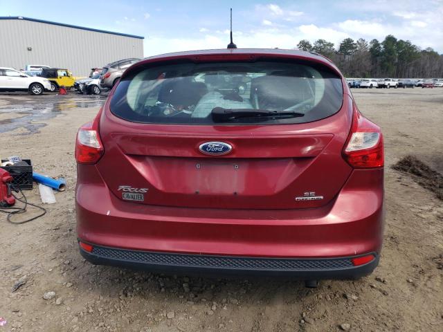 1FADP3K25DL288833 - 2013 FORD FOCUS SE MAROON photo 6