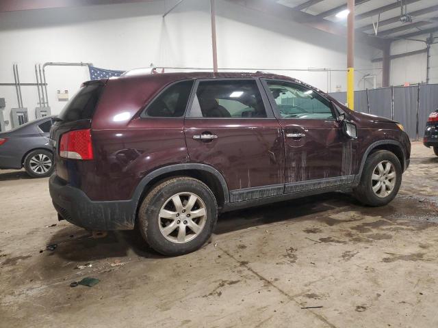 5XYKT3A16BG063870 - 2011 KIA SORENTO BASE BURGUNDY photo 3