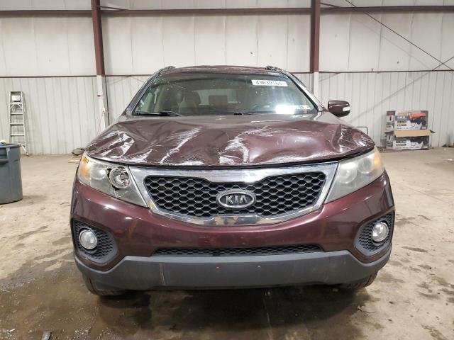 5XYKT3A16BG063870 - 2011 KIA SORENTO BASE BURGUNDY photo 5