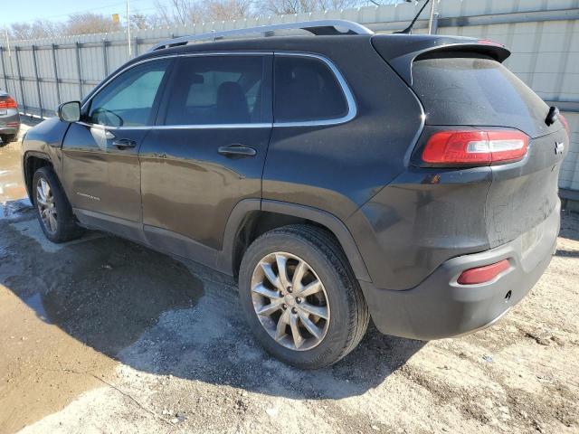 1C4PJLDS7EW279542 - 2014 JEEP CHEROKEE LIMITED BLACK photo 2