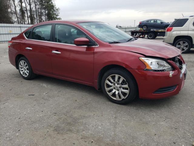 3N1AB7AP3FL678226 - 2015 NISSAN SENTRA S RED photo 4