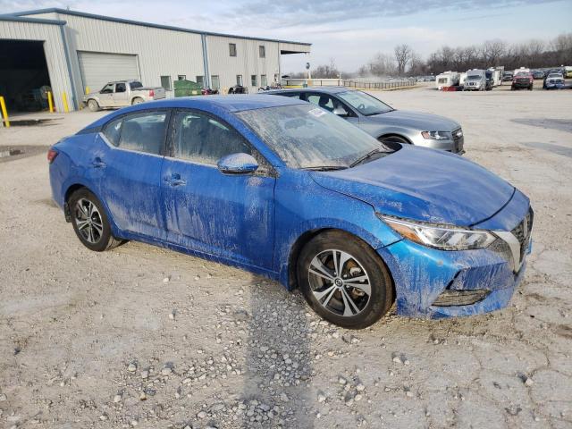 3N1AB8CV1PY308785 - 2023 NISSAN SENTRA SV BLUE photo 4