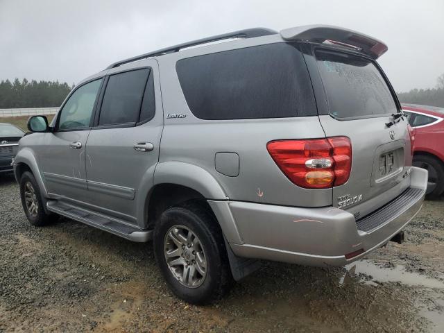 5TDBT48A64S209668 - 2004 TOYOTA SEQUOIA LIMITED SILVER photo 2