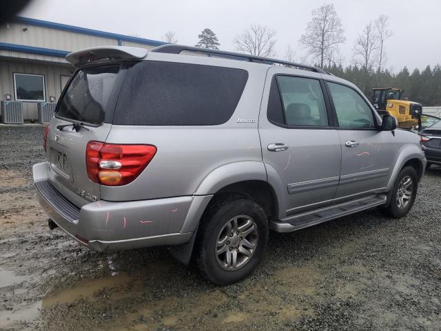 5TDBT48A64S209668 - 2004 TOYOTA SEQUOIA LIMITED SILVER photo 3