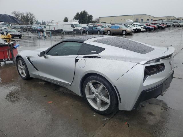 1G1YB2D73F5121447 - 2015 CHEVROLET CORVETTE STINGRAY 1LT SILVER photo 2