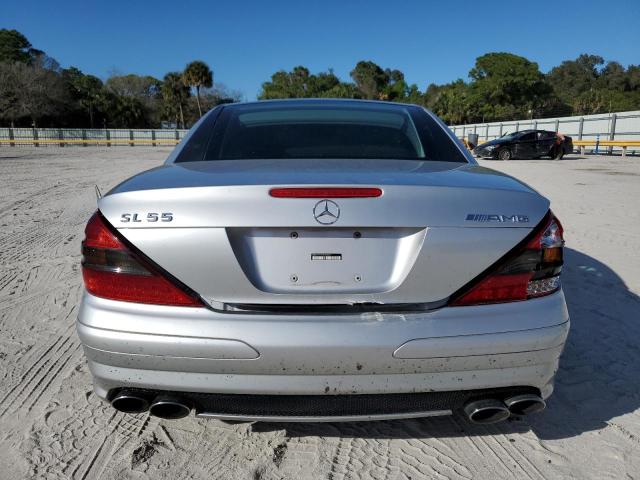 WDBSK74F25F098543 - 2005 MERCEDES-BENZ SL 55 AMG SILVER photo 6