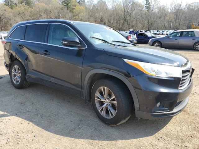 5TDJKRFH8ES017486 - 2014 TOYOTA HIGHLANDER XLE BLACK photo 4