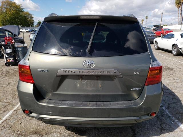 JTEES43A082083811 - 2008 TOYOTA HIGHLANDER SPORT GRAY photo 6