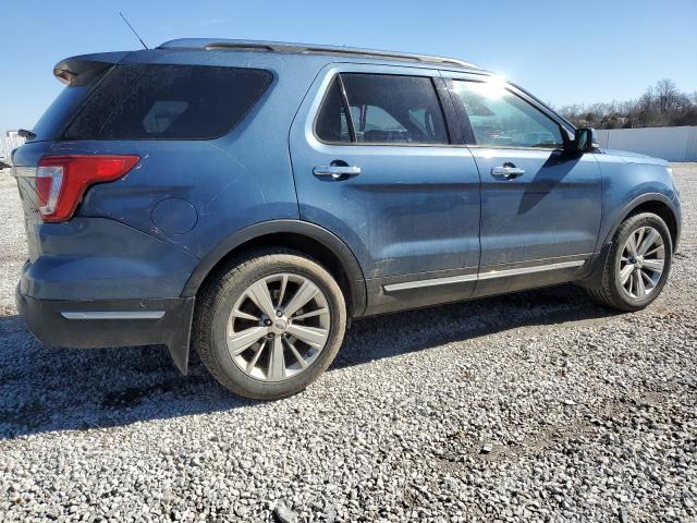 1FM5K8F88JGC53017 - 2018 FORD EXPLORER LIMITED BLUE photo 3