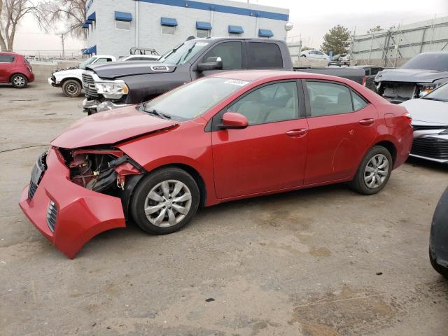 2T1BURHE2FC461071 - 2015 TOYOTA COROLLA L RED photo 1