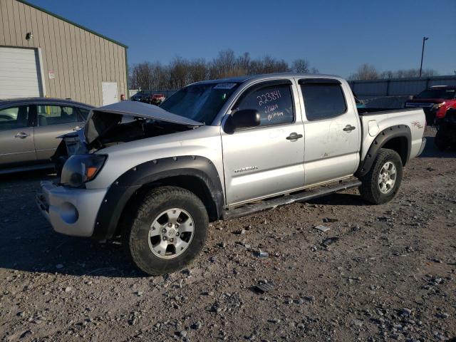 5TELU4EN6AZ714813 - 2010 TOYOTA TACOMA DOUBLE CAB SILVER photo 1